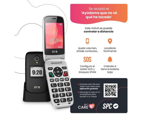 TELEFONO SPC POLARIS BK