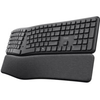 TECLADO TRUST KEYRA ERGO MULTI BK