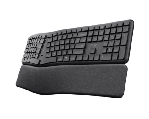 TECLADO TRUST KEYRA ERGO MULTI BK