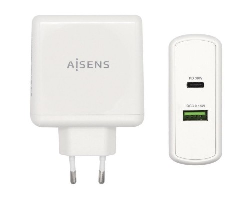 CARGADOR AISENS ASCH-2PD30QC-W