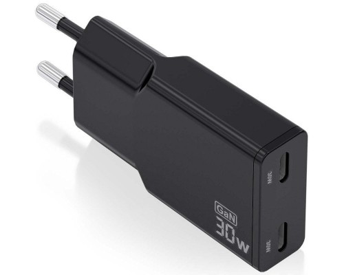 CARGADOR AISENS ASCH-30W2P049-BK
