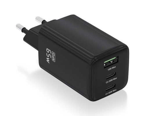 CARGADOR AISENS ASCH-65W3P042-BK CARGADOR AISENS ASCH-65W3P042-BK
