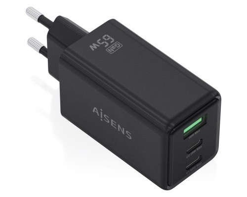 CARGADOR AISENS ASCH-65W3P073-BK