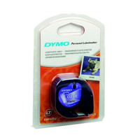 CINTA ROTULADORA DYMO LET 12X4 NEGRO-TRA CINTA ROTULADORA DYMO LET 12X4 NEGRO-TRA