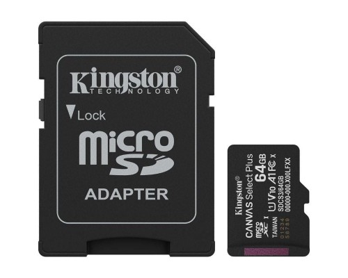 MEMORIA KINGSTON-MICROSD SDCS3 64GB